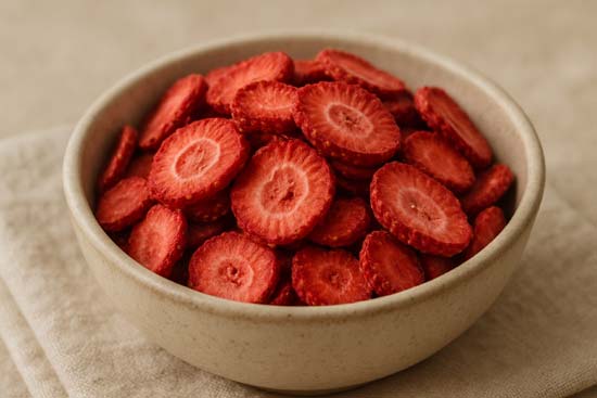 Getrocknete Erdbeeren